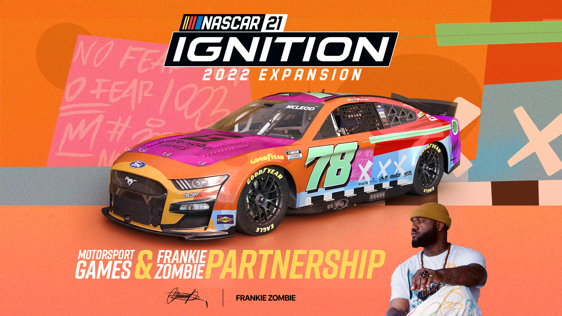 MOTORSPORT GAMES AND FRANKIE ZOMBIE ANNOUNCE PARTNERSHIP TO EXPAND AUDIENCE OFFERINGS WITH UPCOMING ARTISTIC AND PHILANTHROPIC ACTIVATIONS