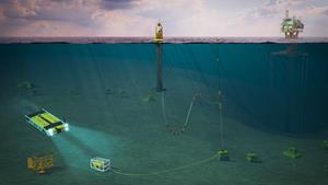 OPT PowerBuoy - Modus subsea docking station - Saab Seaeye Sabertooth HAUV Residency Solution