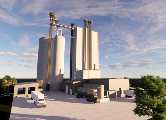 Danville Feed Mill Rendering