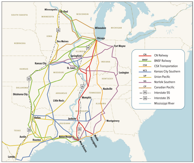 Cp Kcs Merger Map Overwhelming Support Continues To Gain Momentum For Cn's