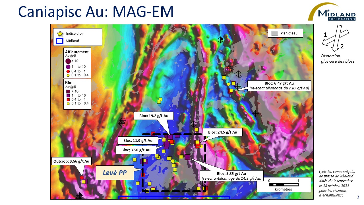 Figure 3 Caniapisc Au-MAG-EM
