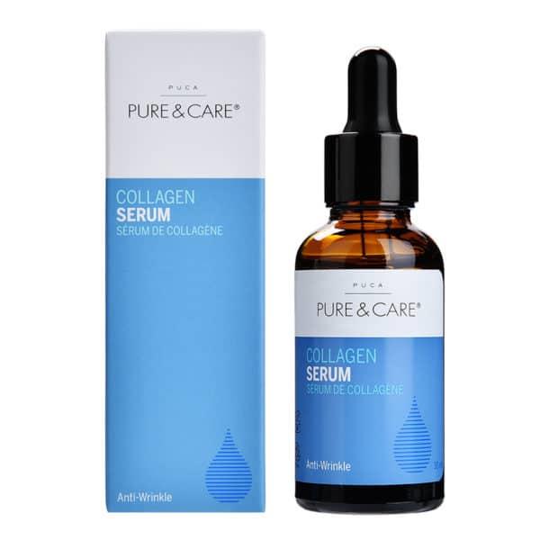 Collagen Serum by PUCA Pure & Care decreases the appearance of fine lines and wrinkles.

