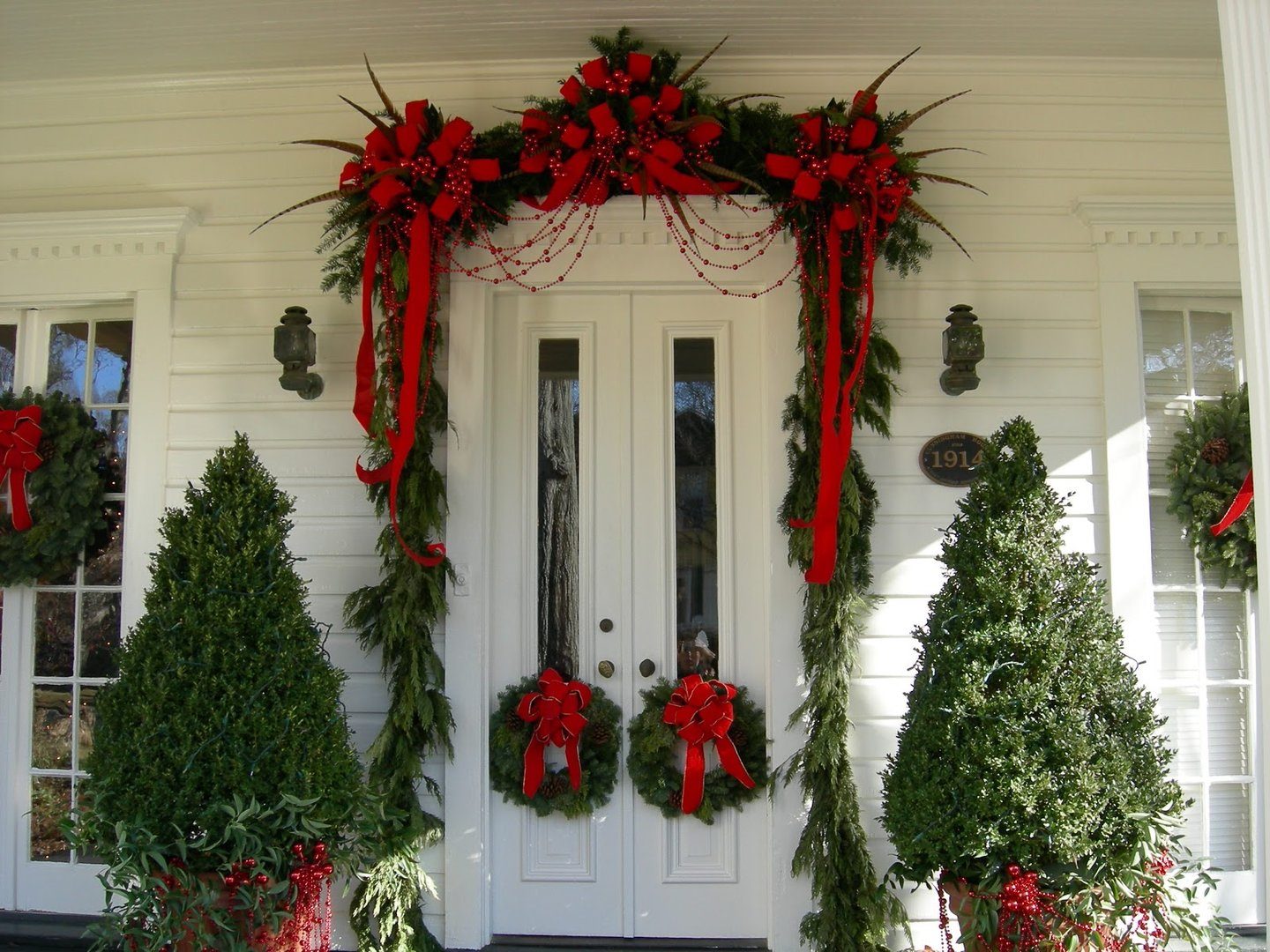 The homes of historic Decatur are dressed up for the holidays and ready for viewing by car. 