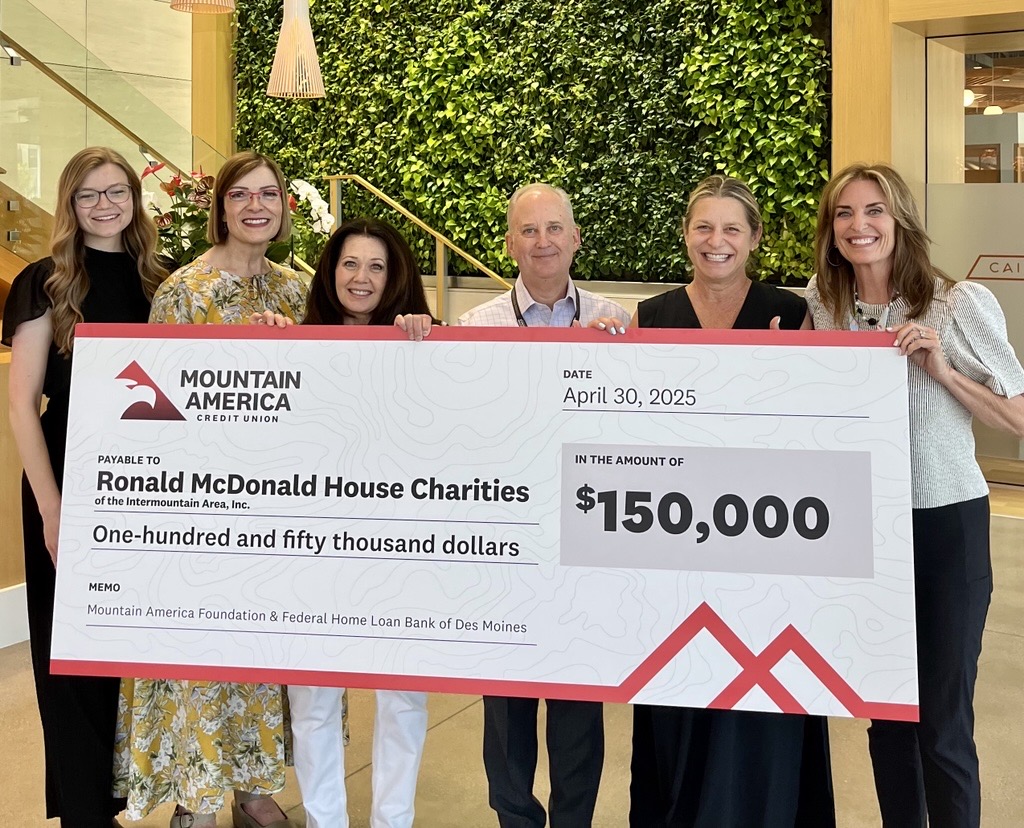 Mountain America Foundation Donates $150,000 to Ronald McDonald House Charities