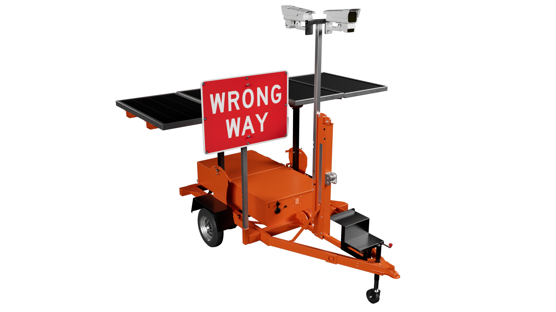 Wrong-Way Detection Trailer: TAPCO's Wrong-Way Detection Trailer offers a mobile wrong-way mitigation option for agencies, available for a variety of needs.