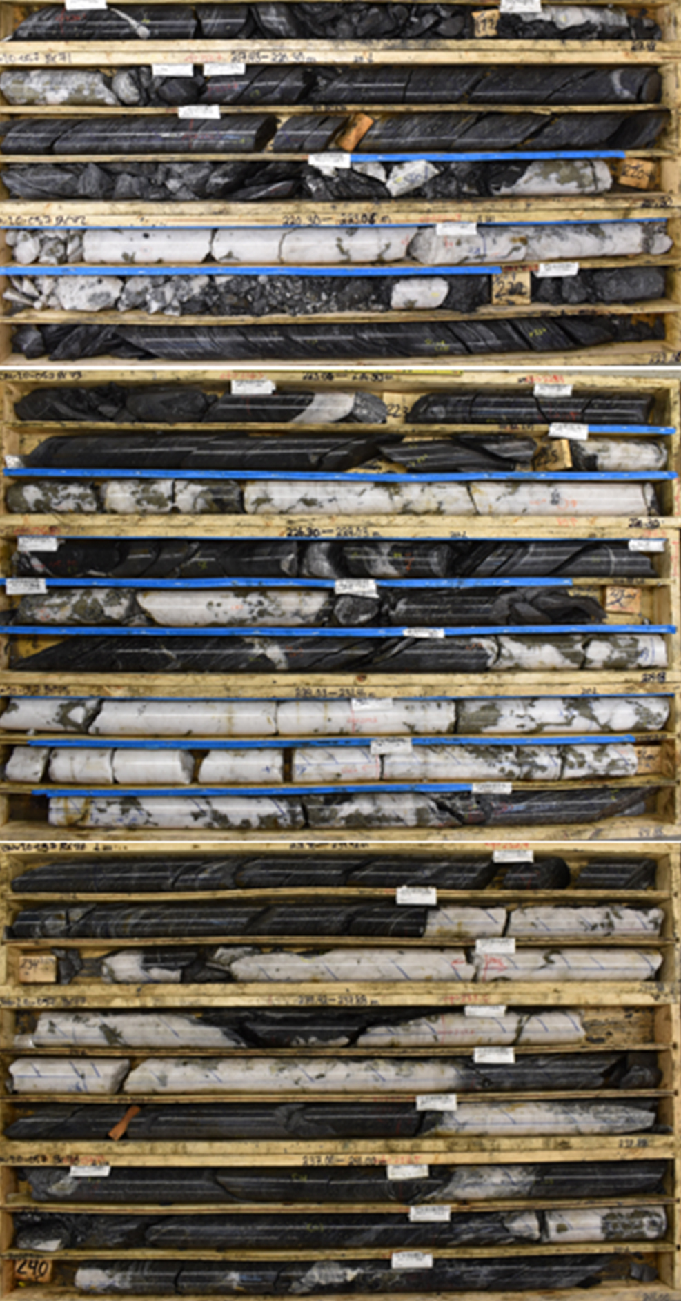 Figure 3: Drill core photos