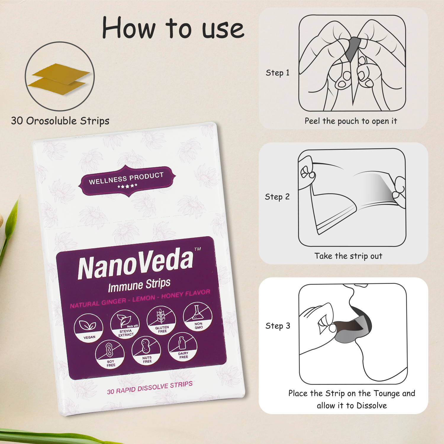 NanoVeda’s Rapid Dissolve Strips Provide Immune Support