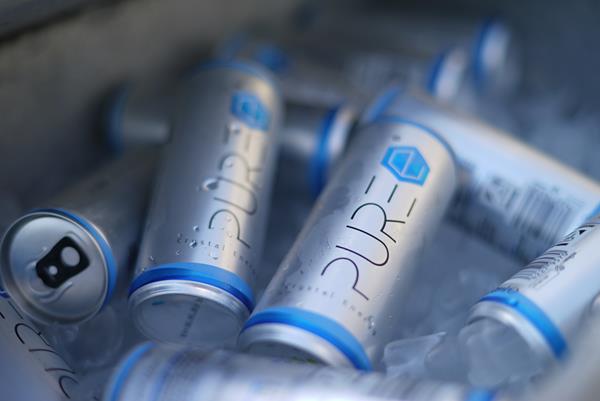 PURE Energy Drink is made from 90 percent natural spring water.