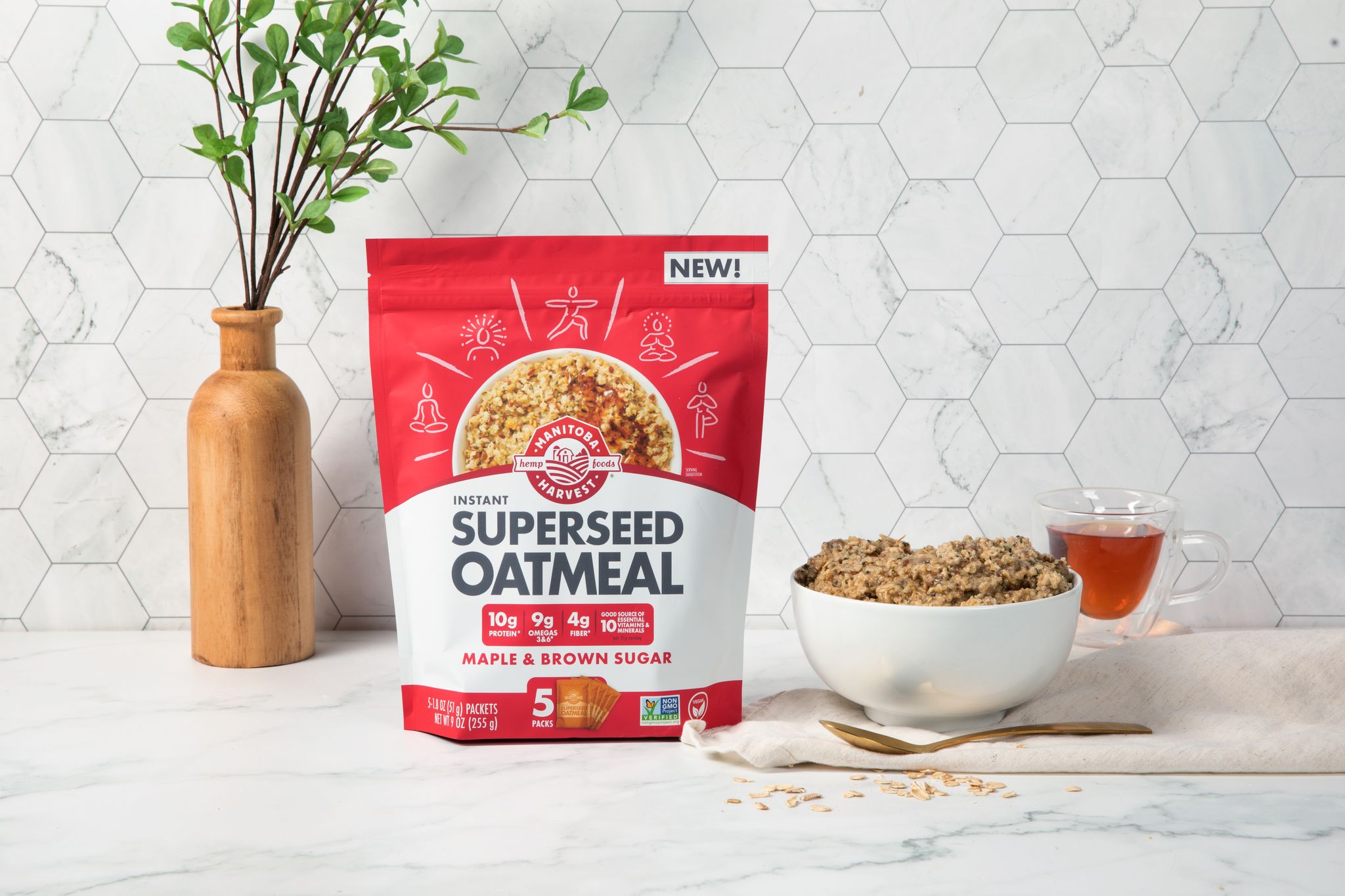 Manitoba Harvest Hemp Foods Maple & Brown Sugar Superseed Oatmeal