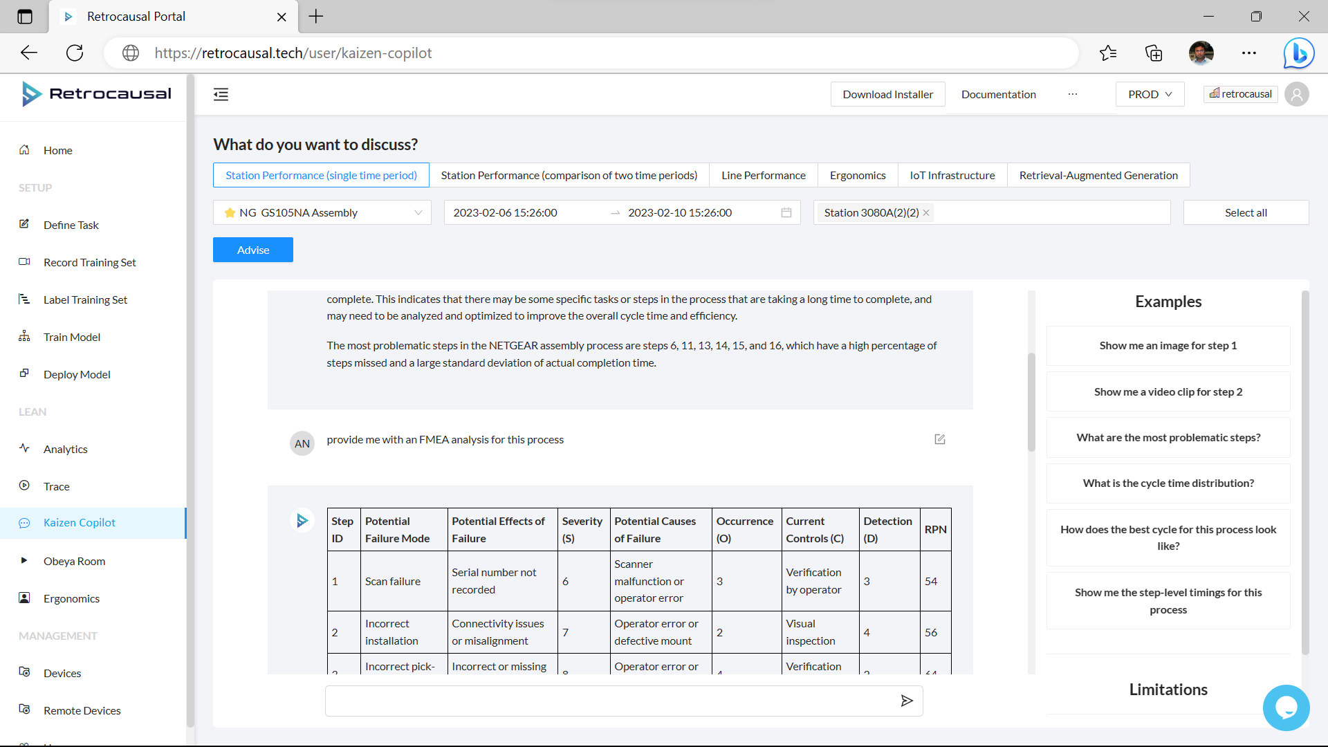 retrocausal kaizen_copilot_screenshot