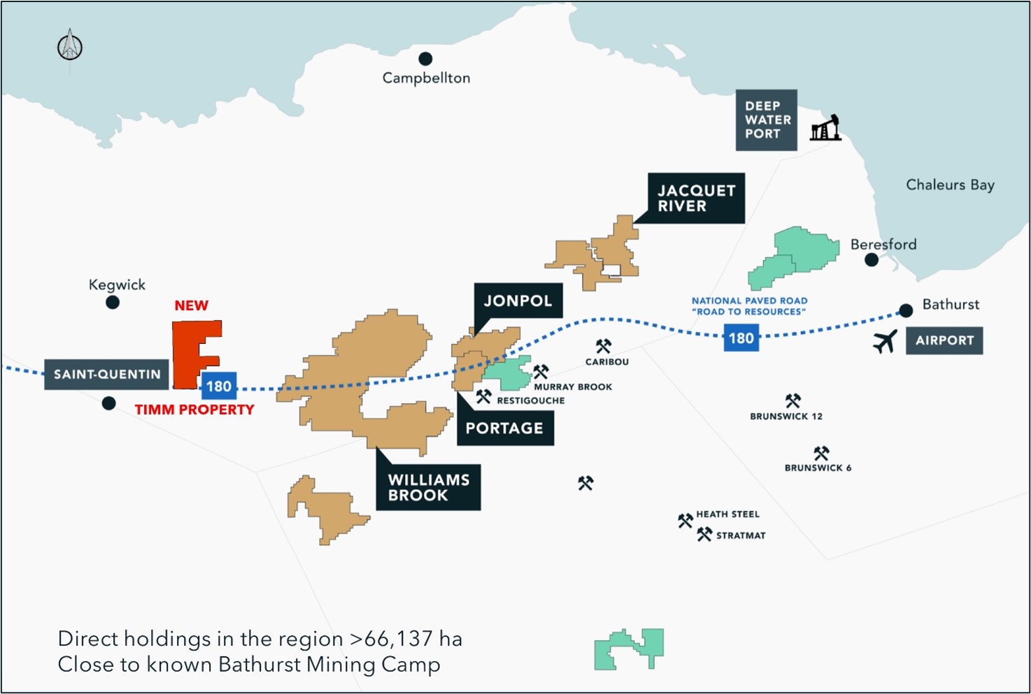 Puma’s assets and landholdings in Northern New Brunswick