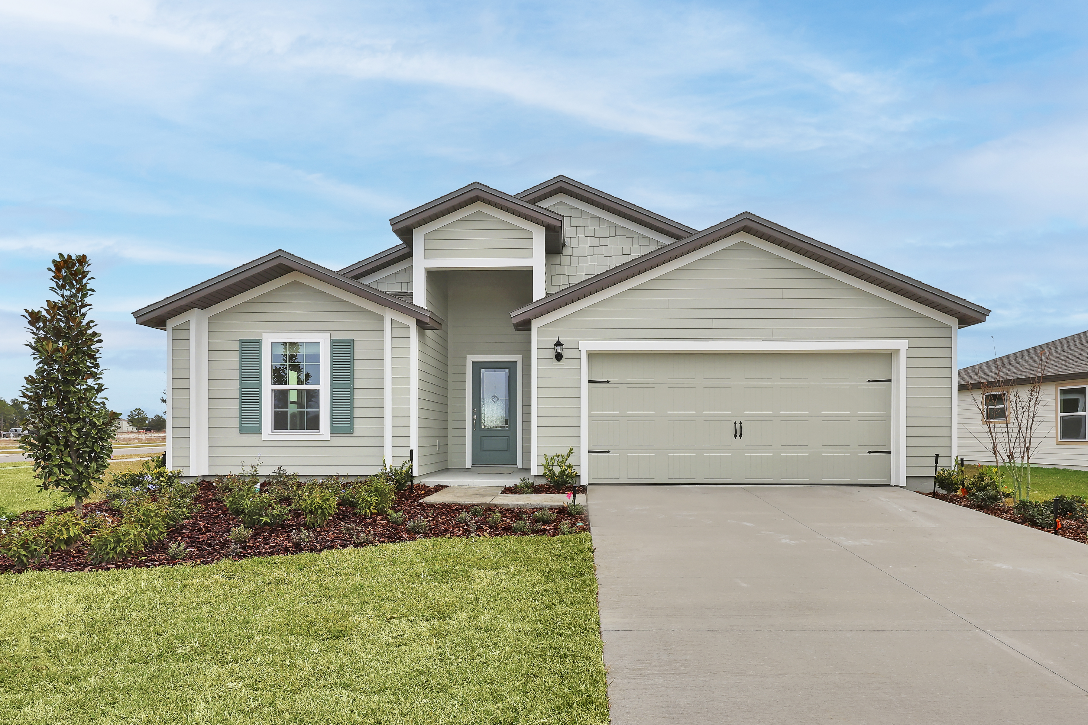 The four-bedroom, two-bath Hillcrest features flexible living and an incredible covered back patio.