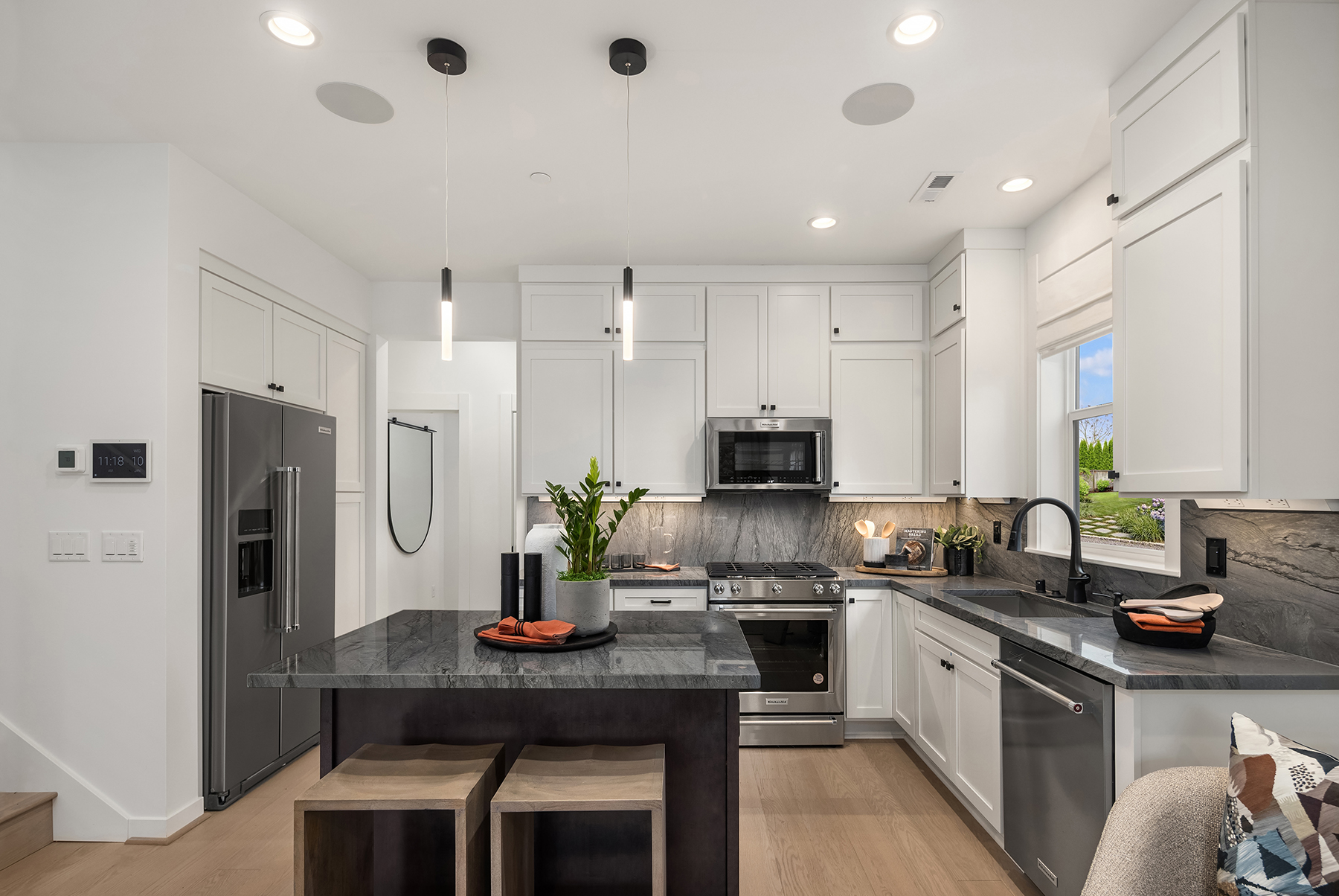 Toll Brothers opens its new model home at the luxury Centre Cottages community in Kirkland, Washington.
