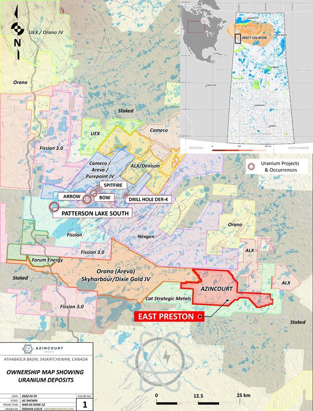 Figure 3: Project Location – Western Athabasca Basin, Saskatchewan, Canada