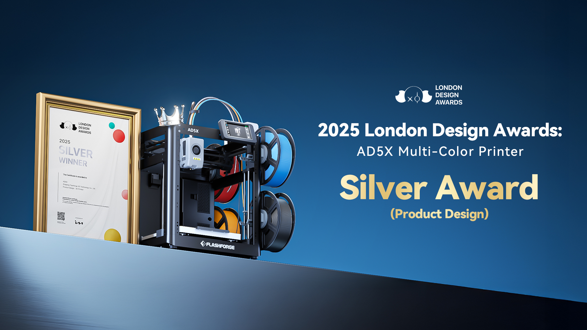 2025 London Design Awards:Flashforge's AD5X Multi-Color Printer