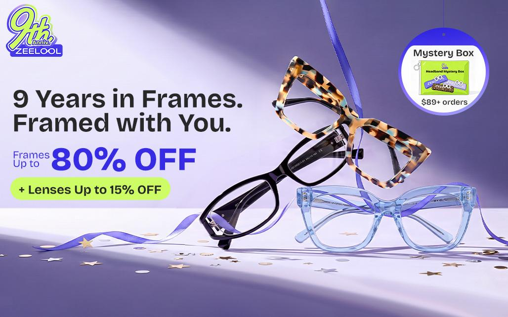 ZEELOOL anniversary sale up to 80 percent off frames and lens discounts on fashion glasses