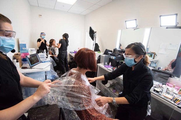 COVID precautions at film shoots