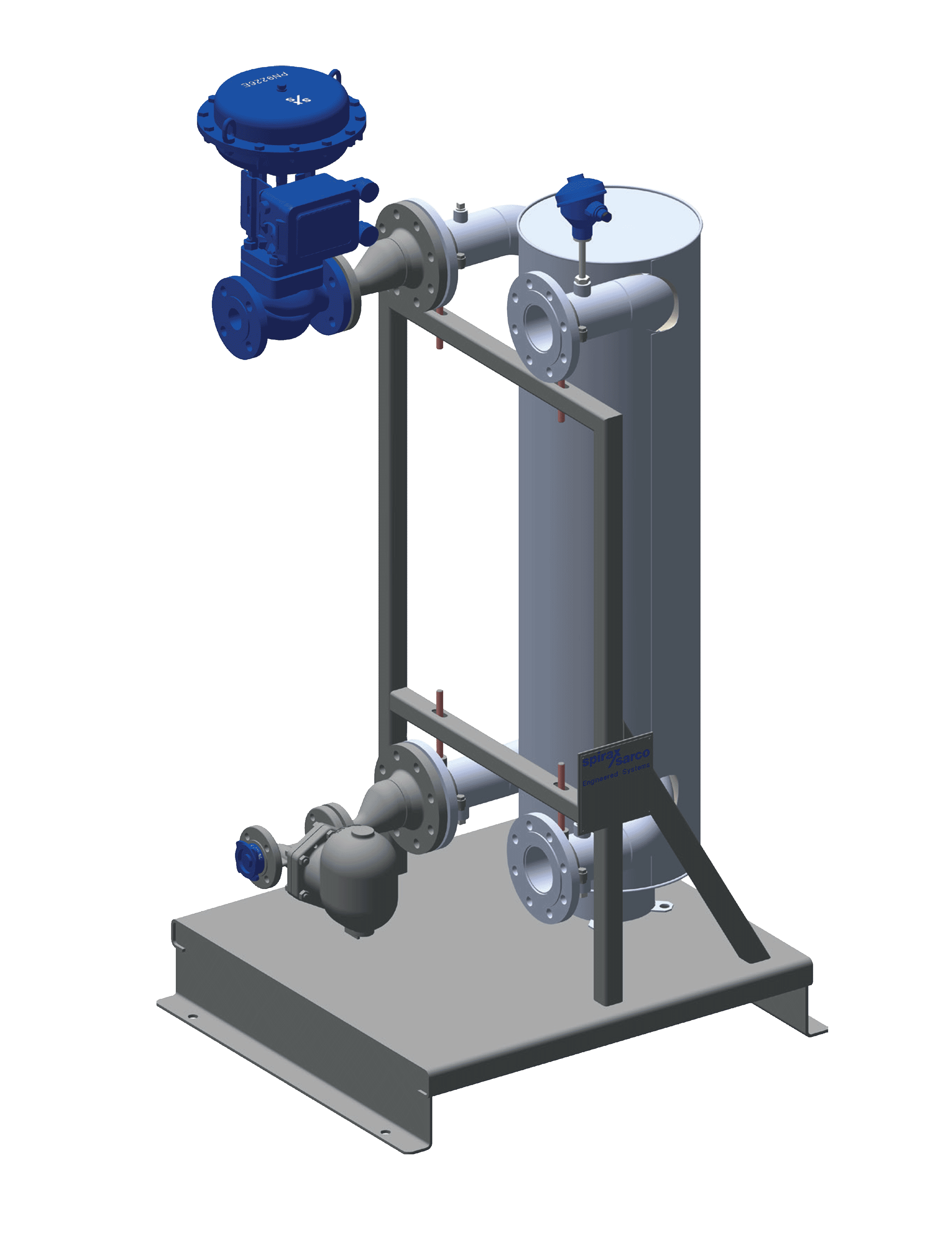 SpiraHeat heat exchangers fill a product void for companies with smaller plants looking for a budget-friendly, space-saving solution that can be installed quickly and easily. Each unit is configured to the customer’s requirements and preassembled, tested and skid-mounted off-site, minimizing set-up time and costs at the customer’s location.