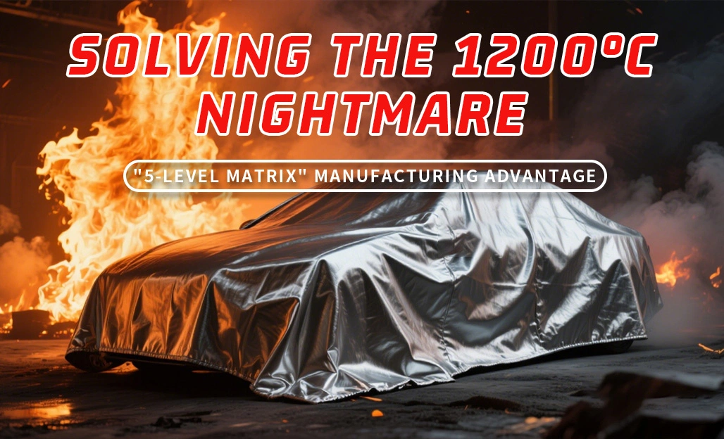 Comparison of the 5-Level Car Fire Blanket Matrix from Standard to High Silica Professional tier
