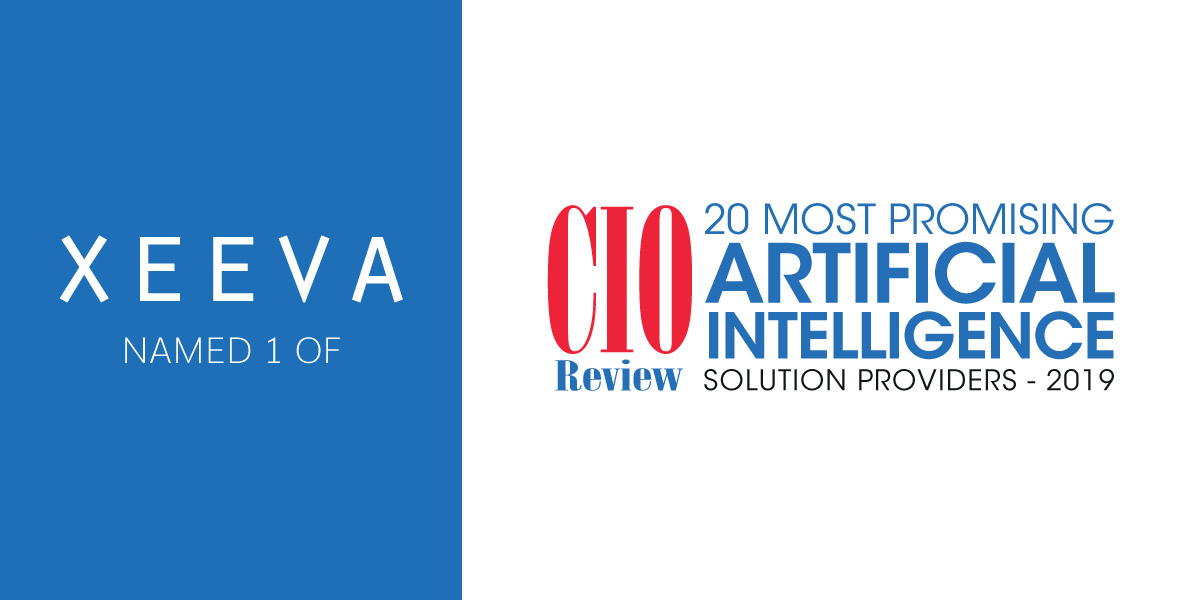 Xeeva Named 1 of CIOReview's 20 Most Promising Artificial Intelligence Solution Providers 2019