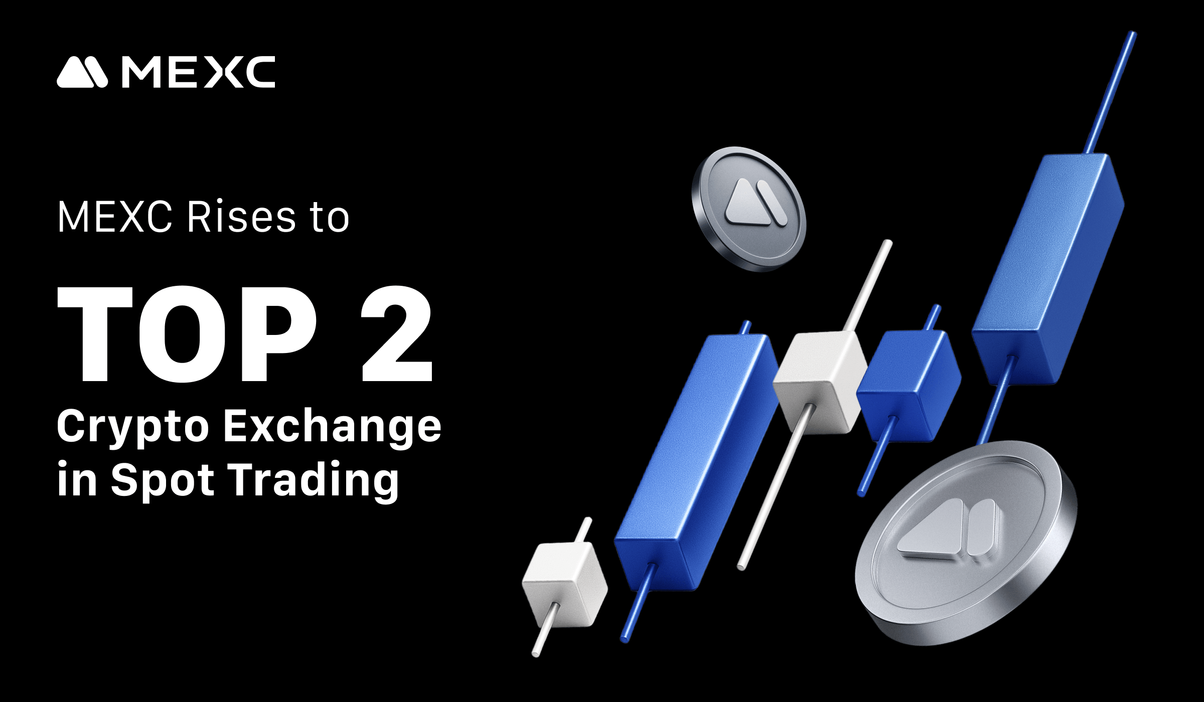 MEXC Rises to Top 2 Crypto Exchange, Capturing 8.6% Market Share in Spot Trading