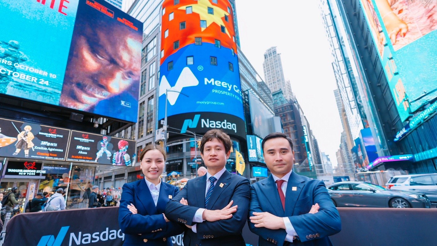 Ms. Nguyen and the senior leadership team are leading Meey Group’s steady steps on the path to international integration. Photo: Meey Group
