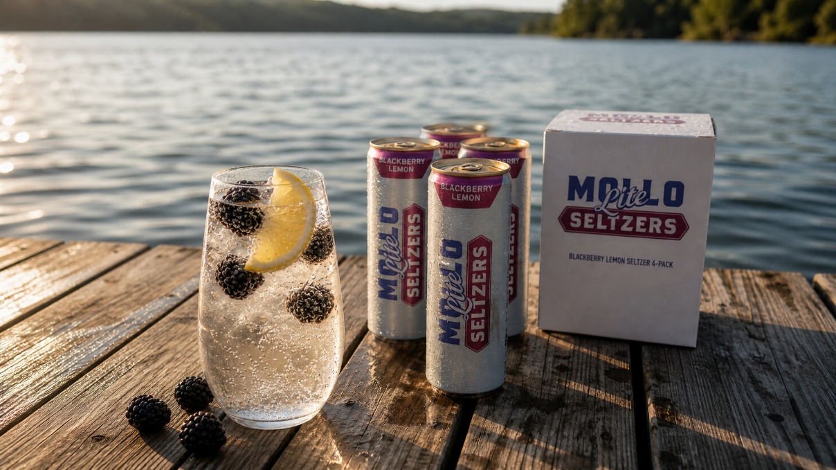 Mollo Lite Blackberry Lemon Seltzer