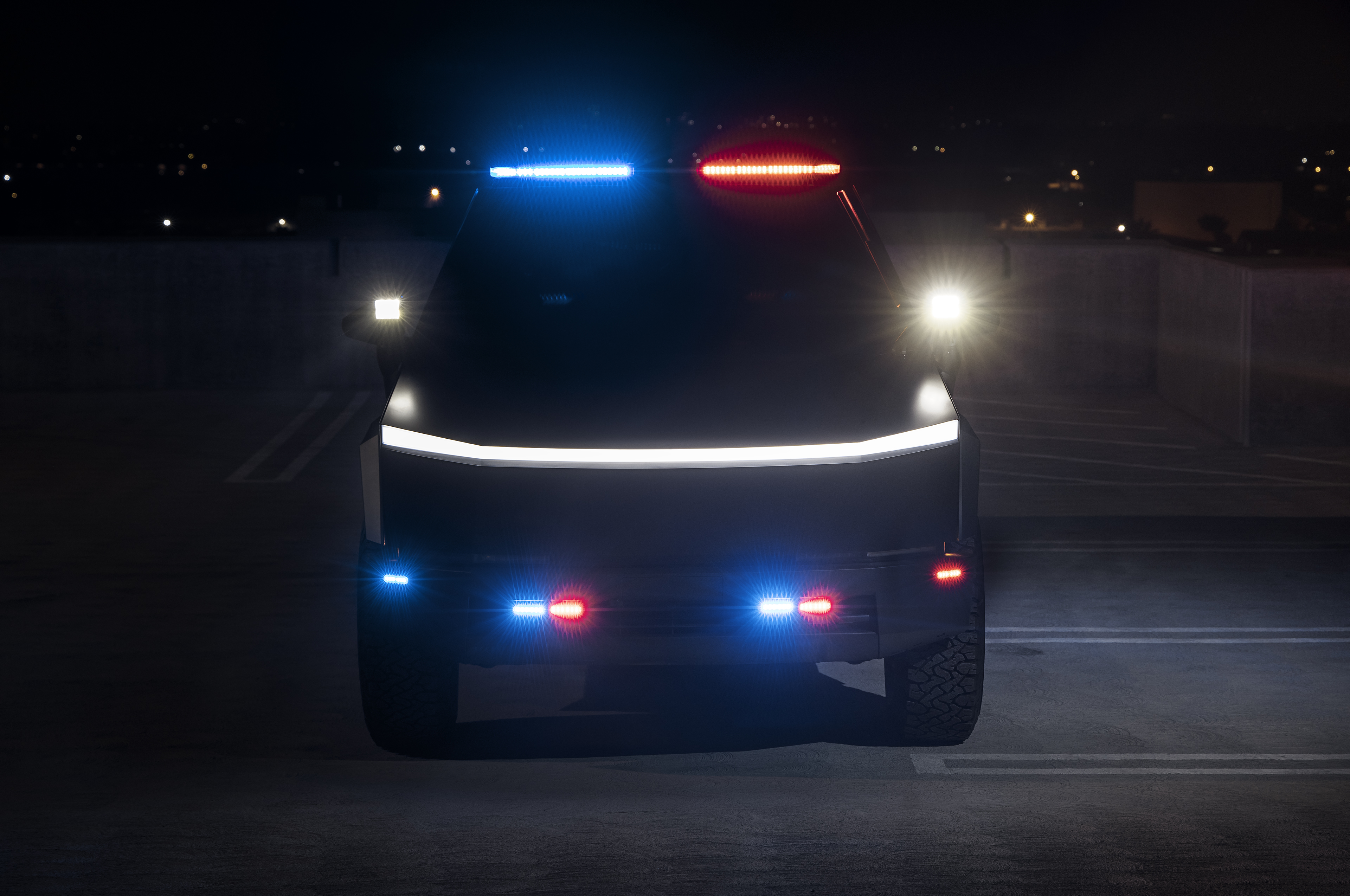 UP.FIT Unplugged Performance Tesla Cybertruck Police car Vehicle 1