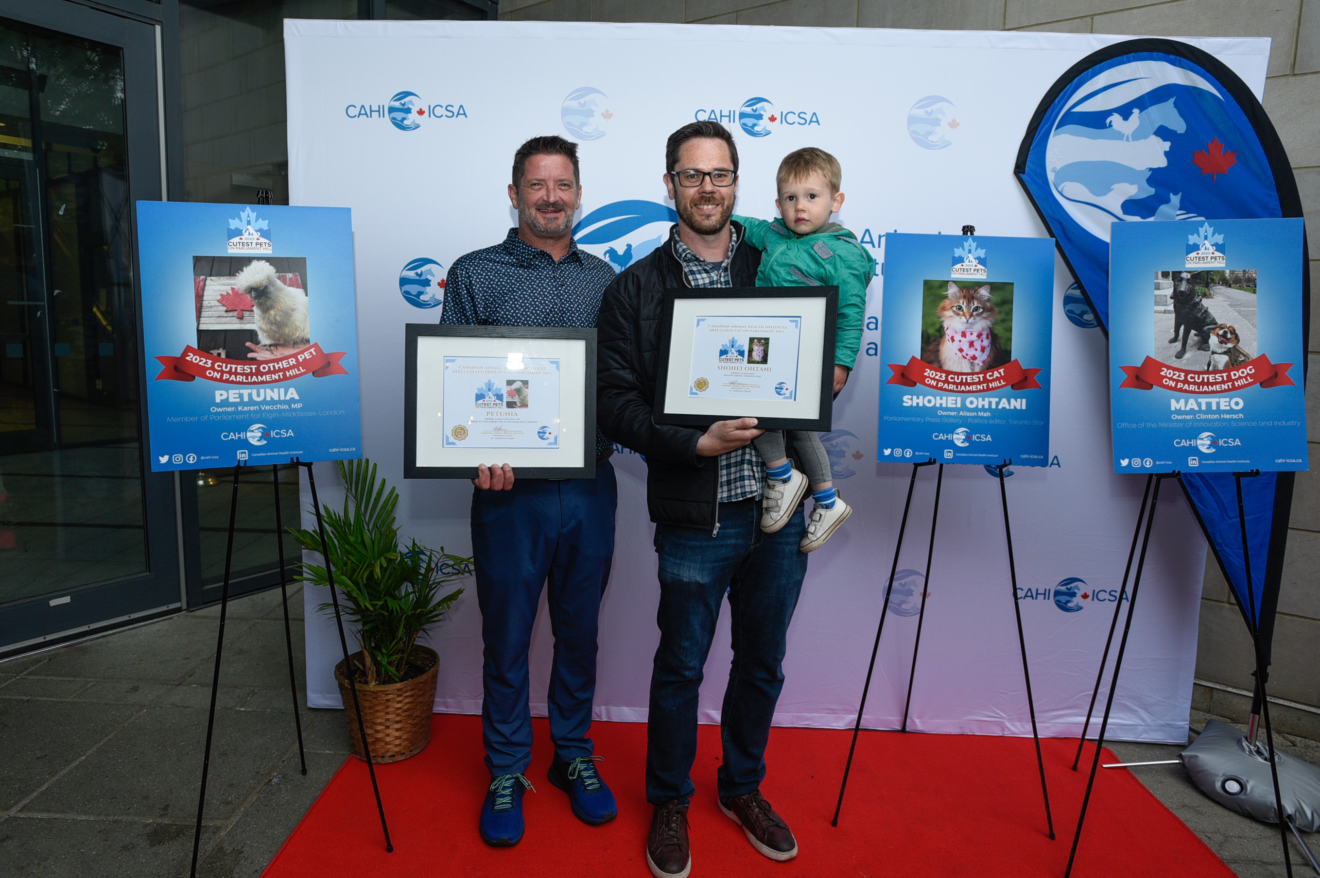 Gagnants du concours « Les animaux les plus mignons de la Colline du Parlement » pour 2023