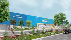 Illustration du nouveau Supercentre Walmart Canada au Marché Central de Montréal