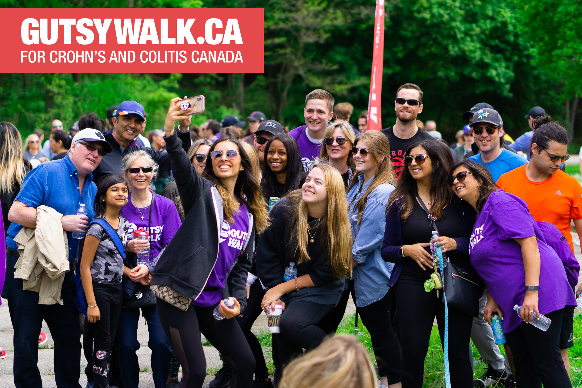 Les participants de la Marche Gutsy font montre d’un grand soutien à l’égard des Canadiens atteints de la maladie de Crohn et de la colite ulcéreuse