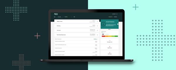 PSECU’s redesigned online banking platform offers users a modern experience with simple navigation.