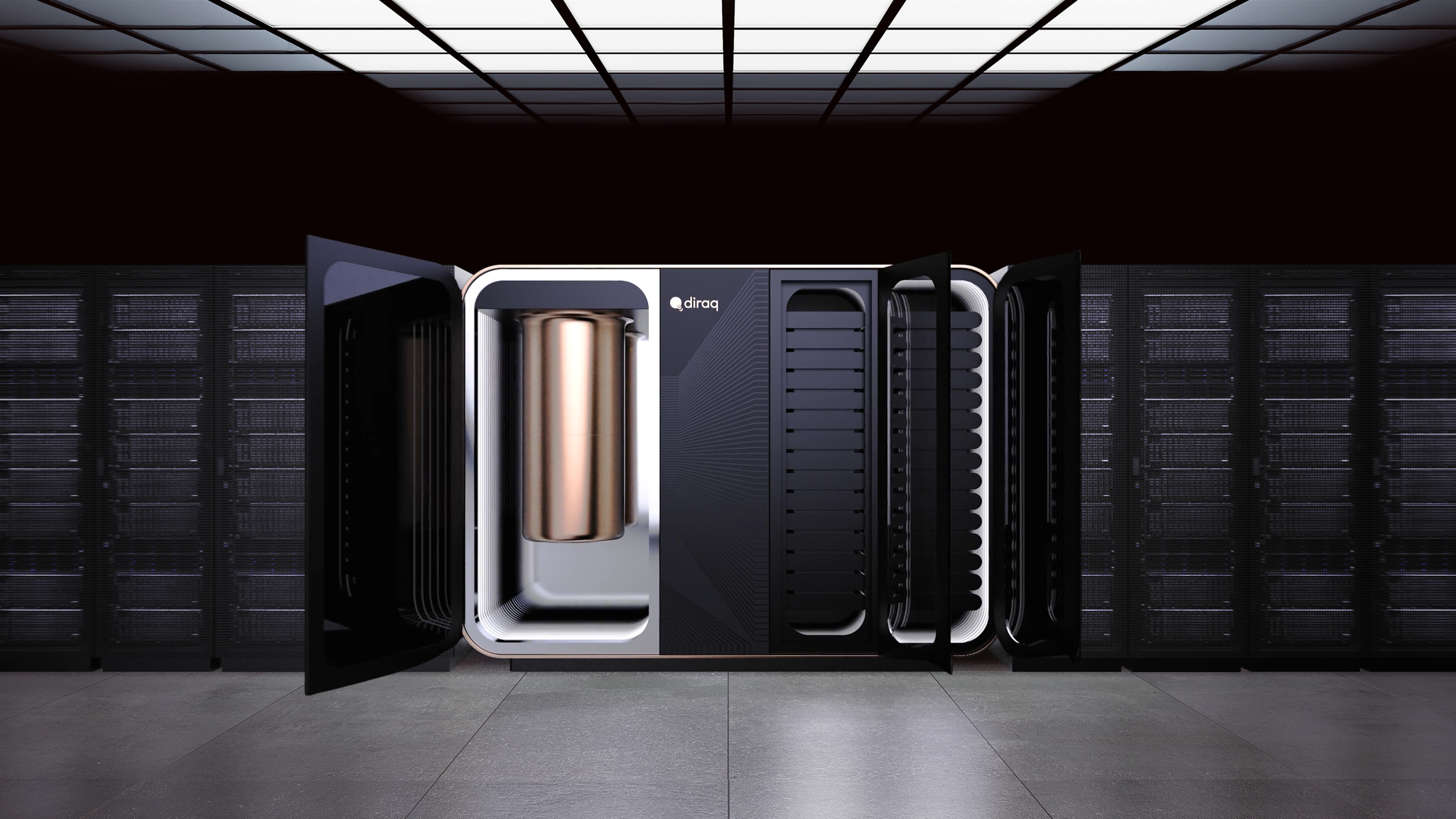 Diraq's system with doors open