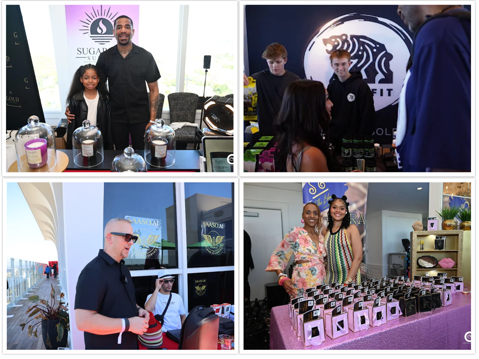 Lifestyle brands and SAASO representatives interacting with guests during Oscars week in Beverly Hills