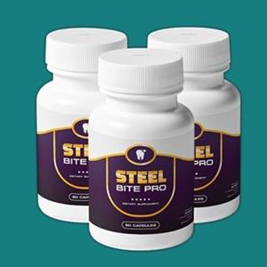 Steel Bite Pro is a dental supplement that reduces the risk of oral infections, breaks existing plaque and tartar, tightens loose gums, heal wounds, and cements the teeth roots.