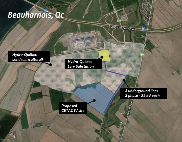 Aerial view of CETAC IV site July 9