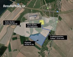 Aerial view of CETAC IV site July 9