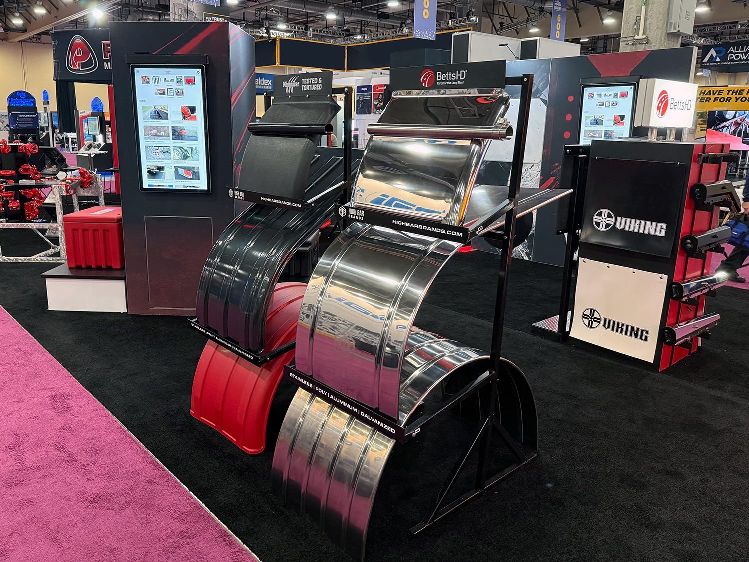 Minimizer fenders and BettsHD fenders side-by-side at HDAW