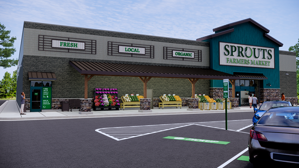 Sprouts Exterior Rendering