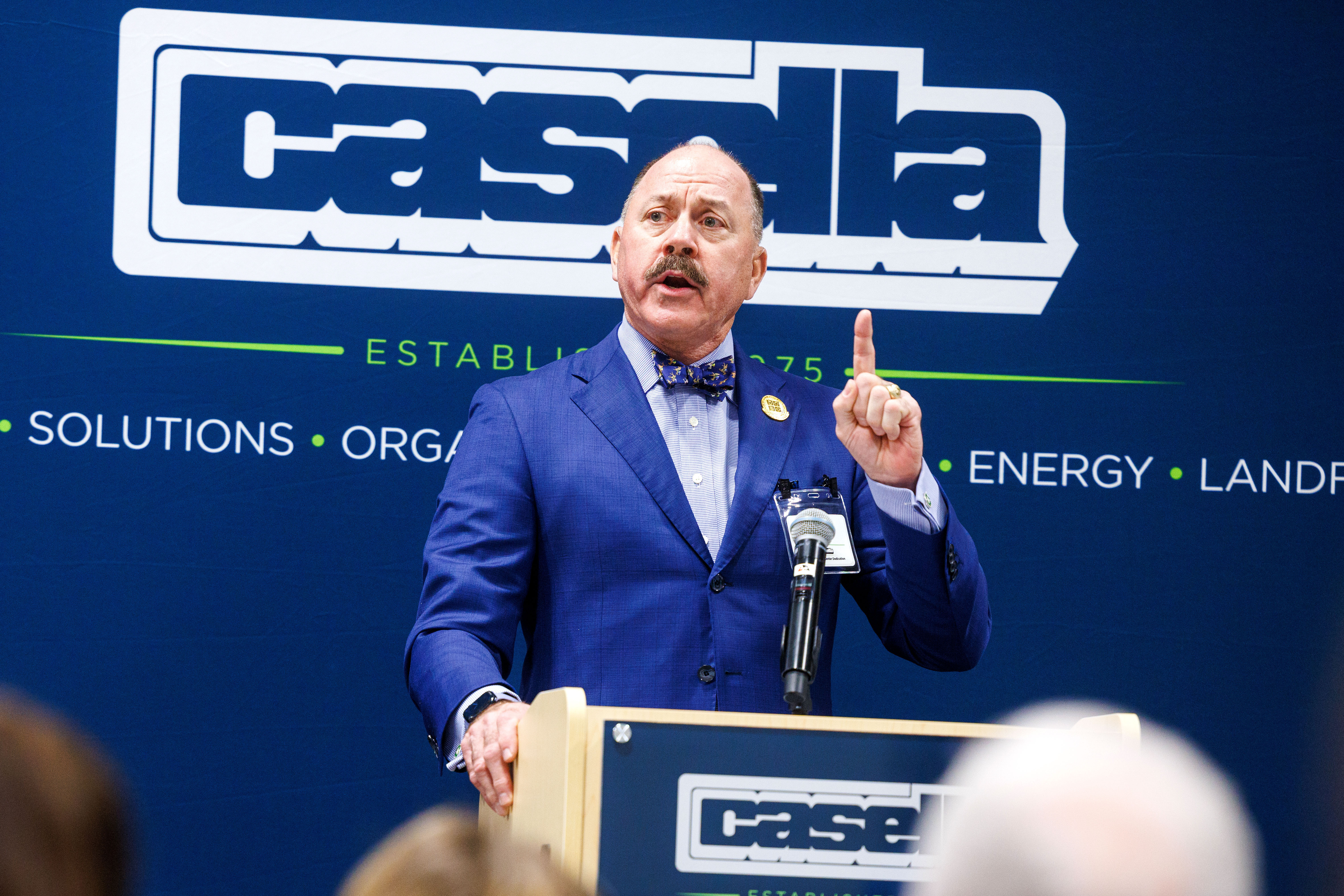 Michael E. Hoffman, President & CEO of the National Waste and Recycling Association, provides remarks at the dedication of the Kenneth A. Hier Sr. CDL