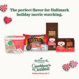 Crav'n Flavor, Food Club, Wide Awake Coffee Co. and Topco Members collaborate with Hallmark Channel for Countdown to Christmas 