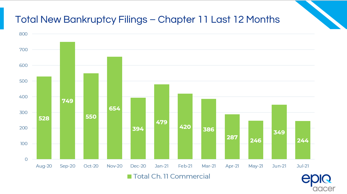 Total Chap 11 Last 12 Months