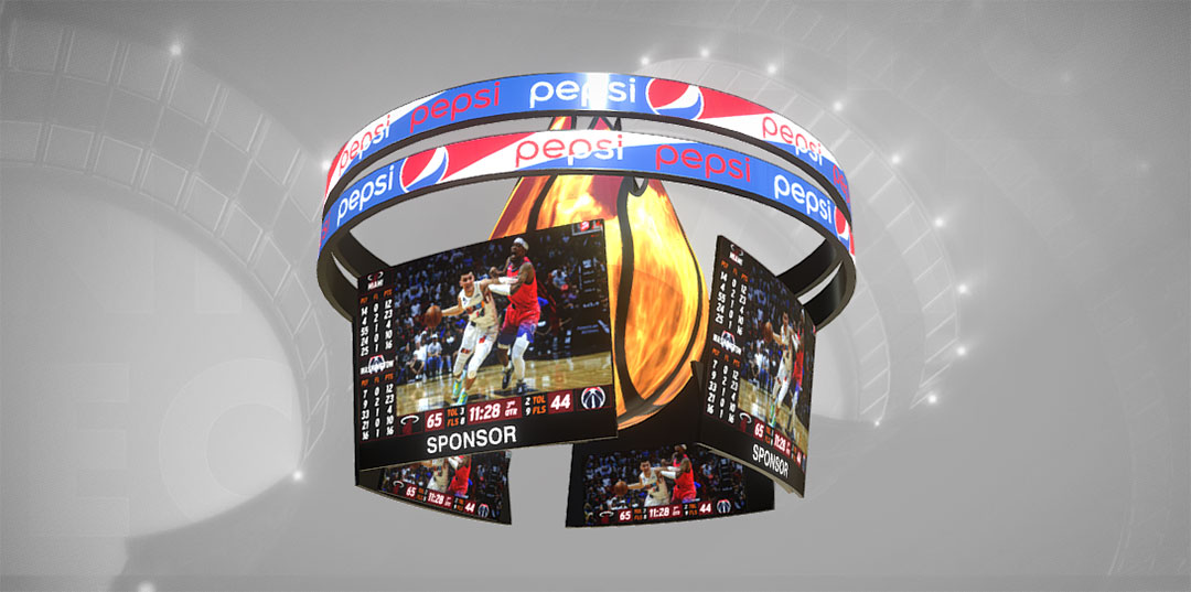 Miami HEAT Bring First-Ever Flame Ball Centerhung to Live Event Experience with Daktronics