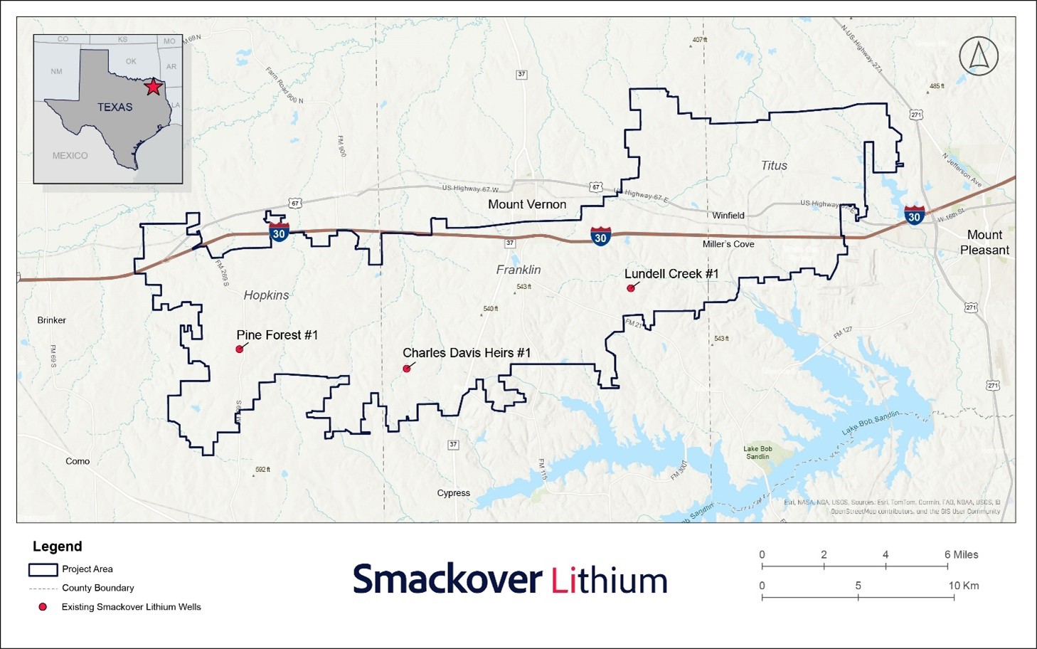 Franklin Project Area Map 