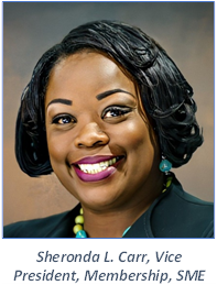 Sheronda L. Carr, Vice President, Membership, SME