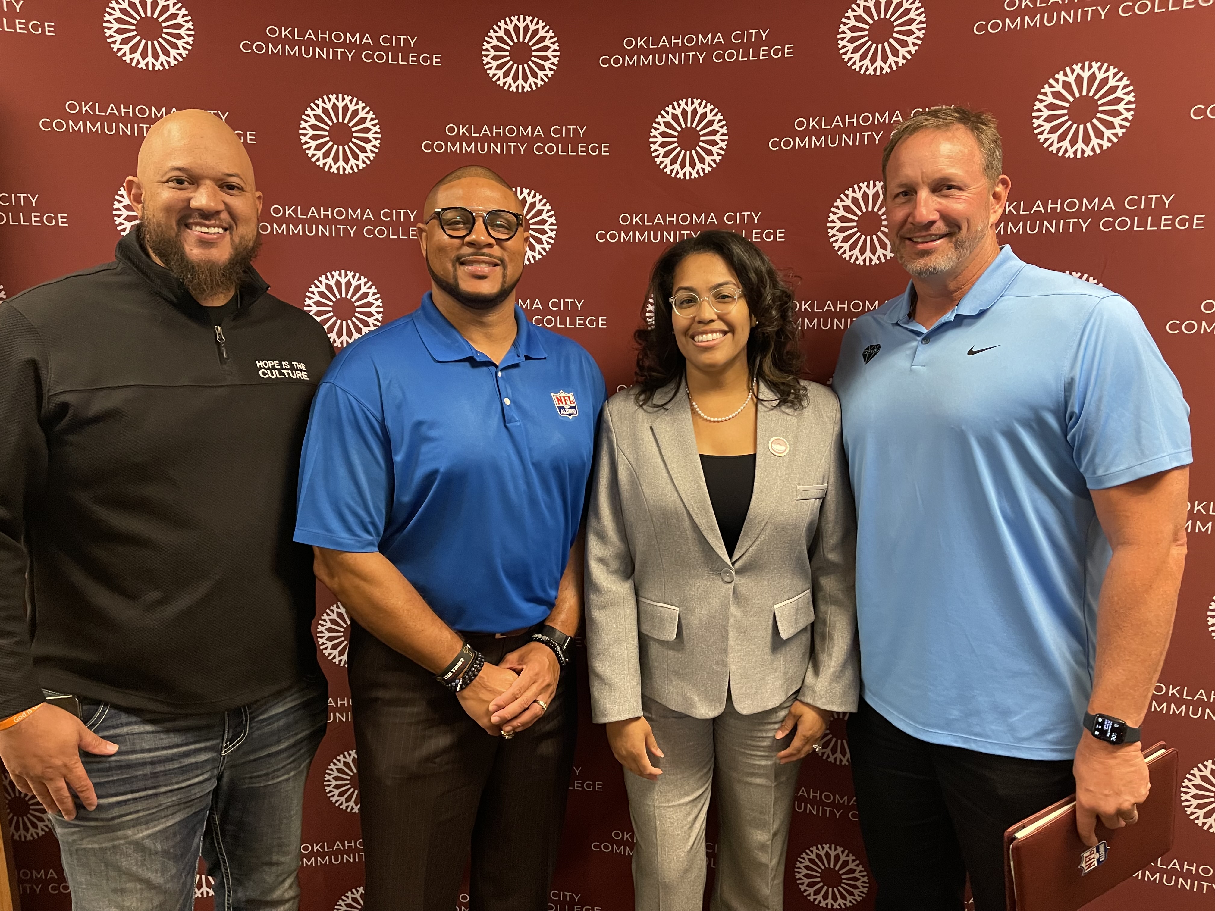 OCCC and the Oklahoma NFL Alumni Association celebrate new education partnership