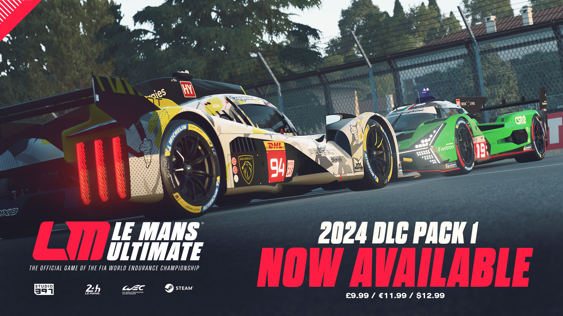 Le Mans Ultimate releases first DLC including Imola Circuit, Lamborghini SC63 and Peugeot 9X8 2024