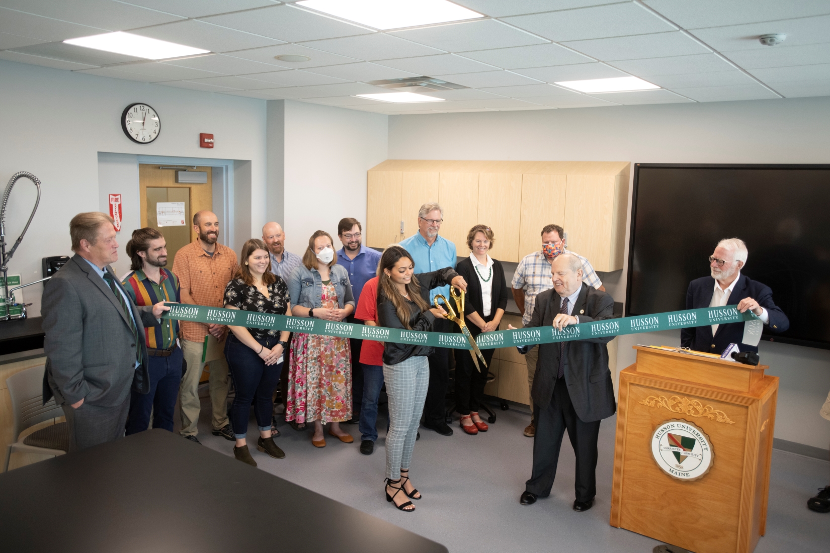 Carla Rodriguez Cuts the Ribbon