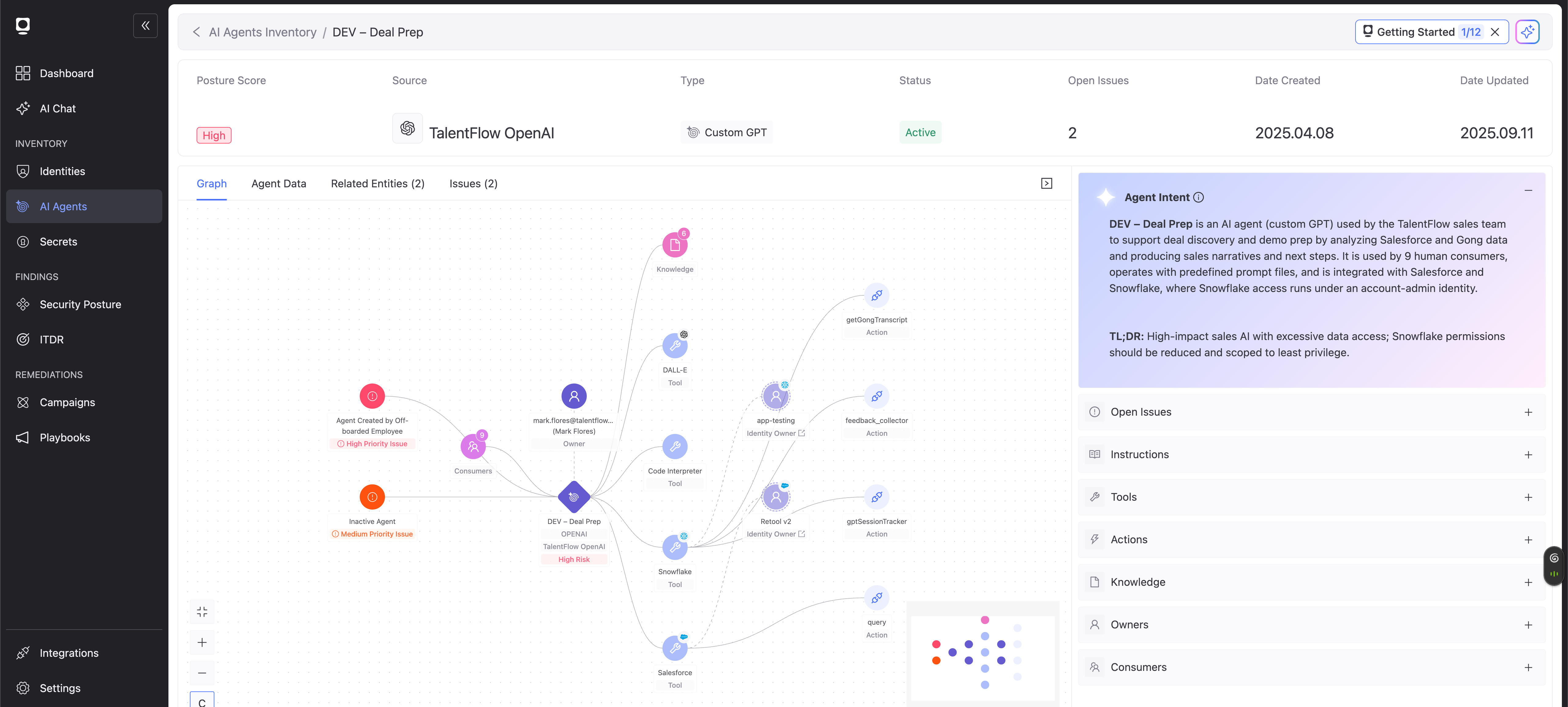 Token AI Agent Intent Screenshot