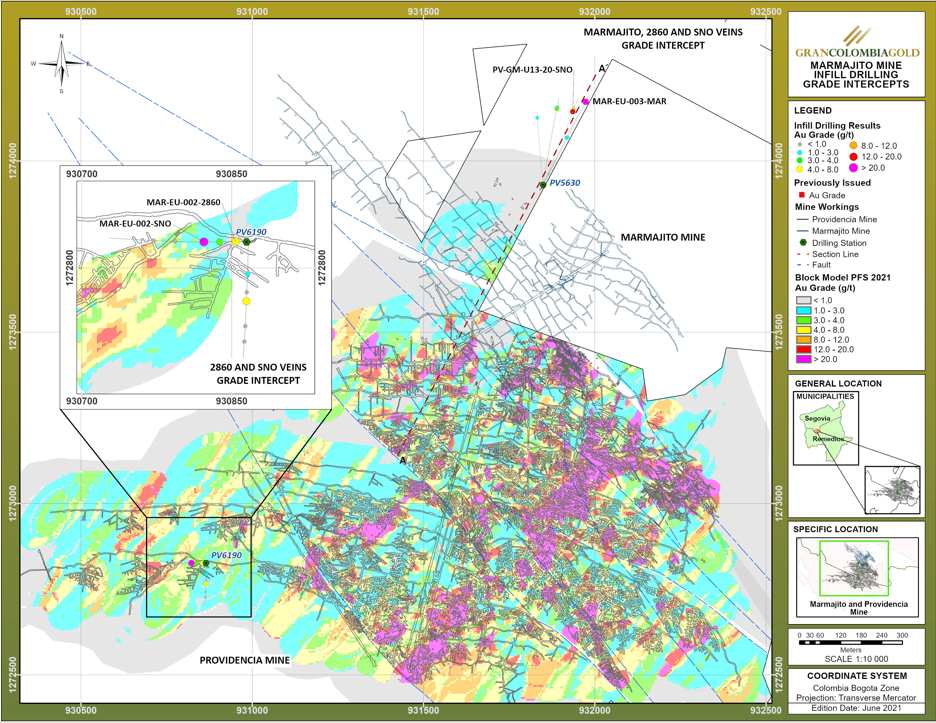 Attachment 10 – Marmajito Project Drilling Grade Intercepts